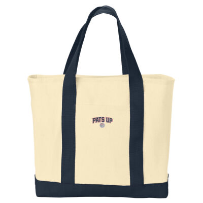   - Ideal Twill Two Tone Shopping Tote Thumbnail