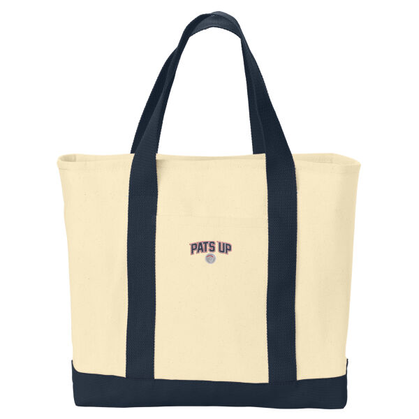   - Ideal Twill Two Tone Shopping Tote Thumbnail